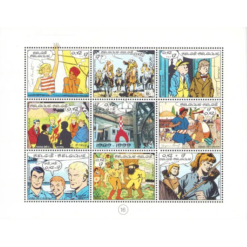 copy of Hommage - 9 timbres pour le 9e art