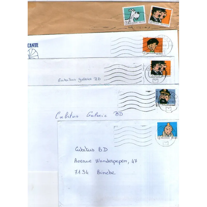 Tintin - timbres divers (lot)